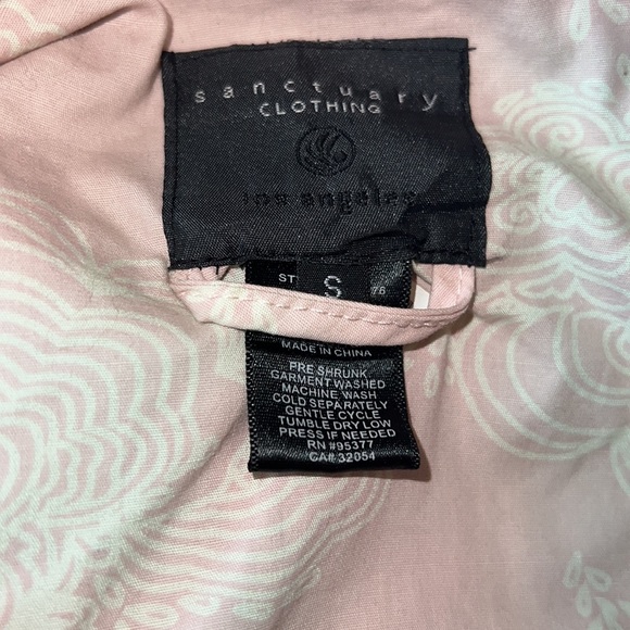 Brown Velvet 3/4 Sleeve Sanctuary Anthropologie Partially Lined Jacket - Picture 8 of 8